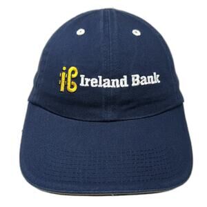 Fahrenheit Ireland Bank Blue Baseball Cap One Size Hat Since 1892 Slideback Navy